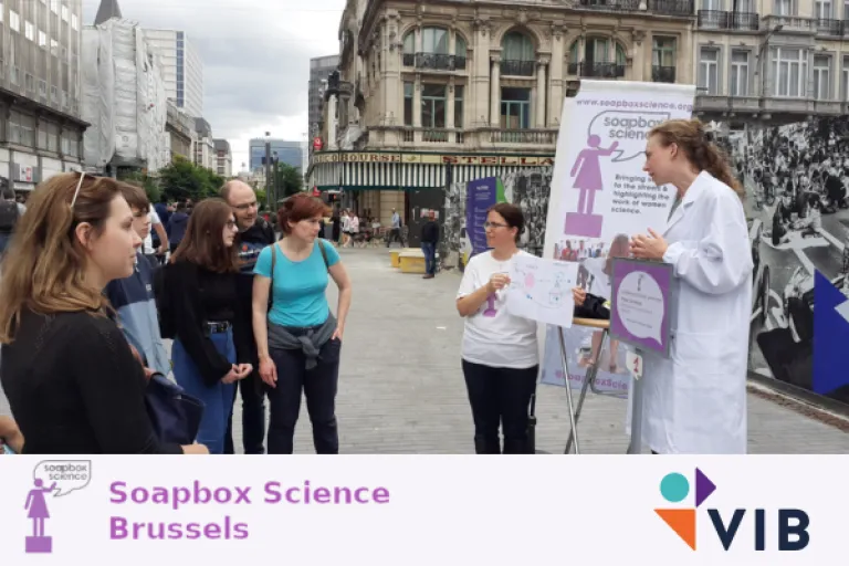 Soapbox Science with logos